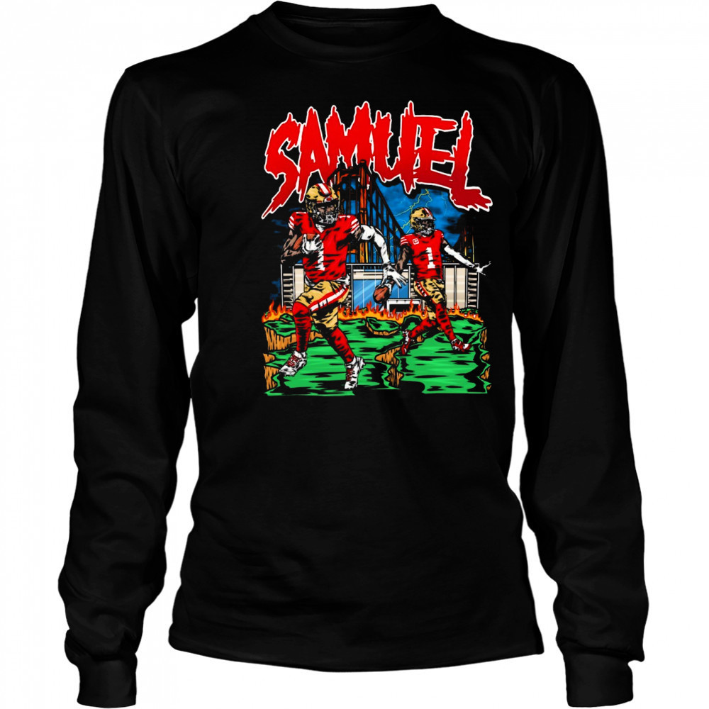 Deebo Samuel Sr. San Francisco 49ers NFL Planet Euphoria Art 2025 t-shirt Long Sleeved
