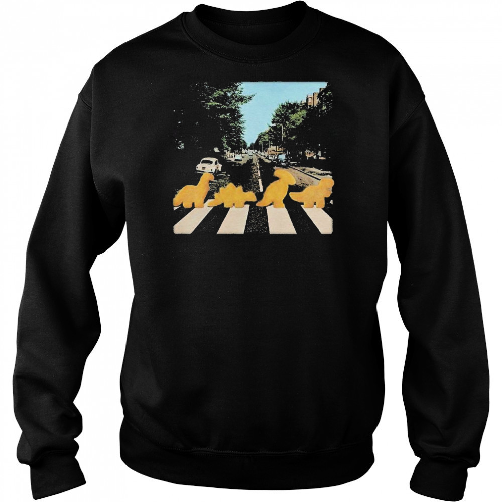 Dino Nugget Road Abbey T-shirt Hoodie