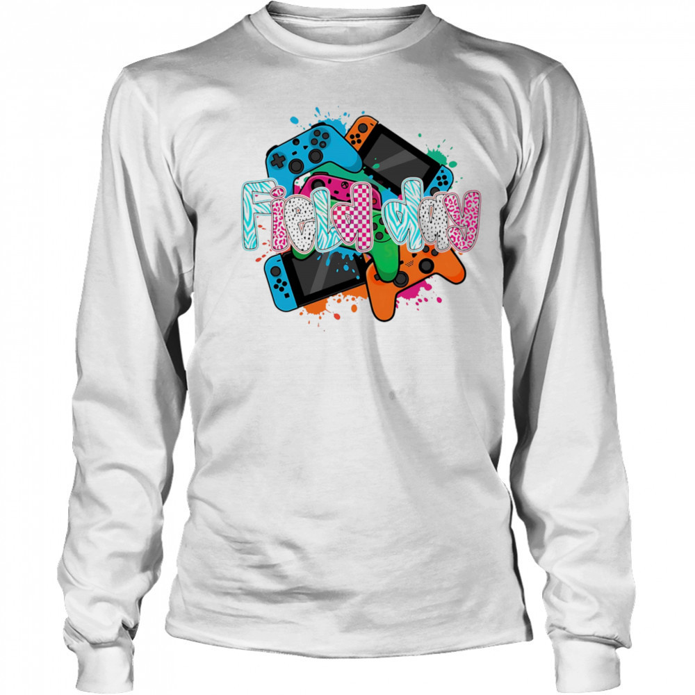 Field Day Gamer Controller Teacher shirt Long Sleeved