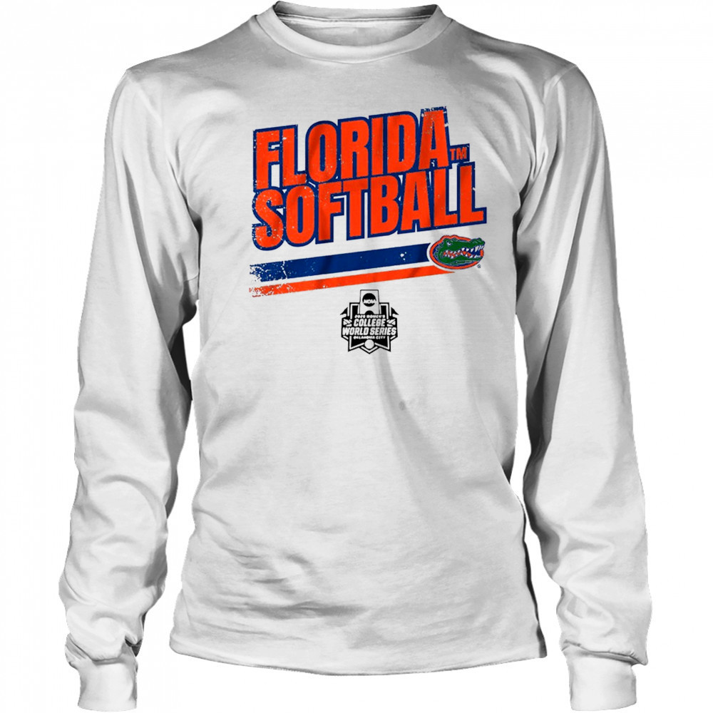 Florida Gators Softball Women’s College World Series Stripe NCAA 2025 t-shirt Long Sleeved