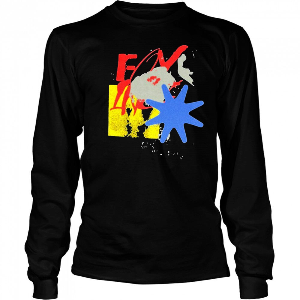 Foxing Shapes T-shirt Long Sleeved