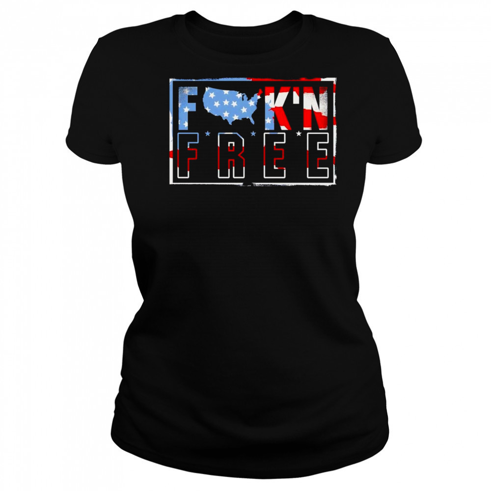 Fuckin’ free American flag shirt Women's T-shirt