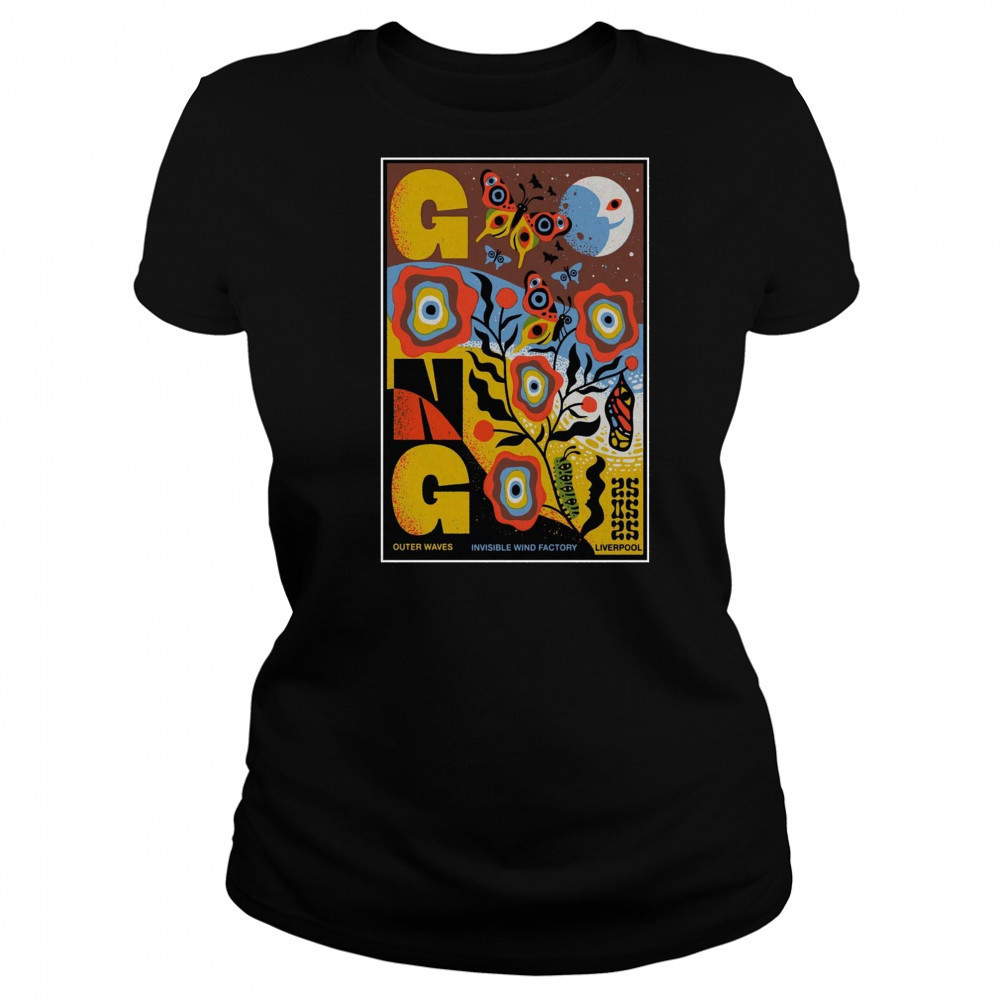 Gong Band Outer Waves May 25 2025 Invisible Wind Factory Liverpool UK Tour t-shirt Women's T-shirt