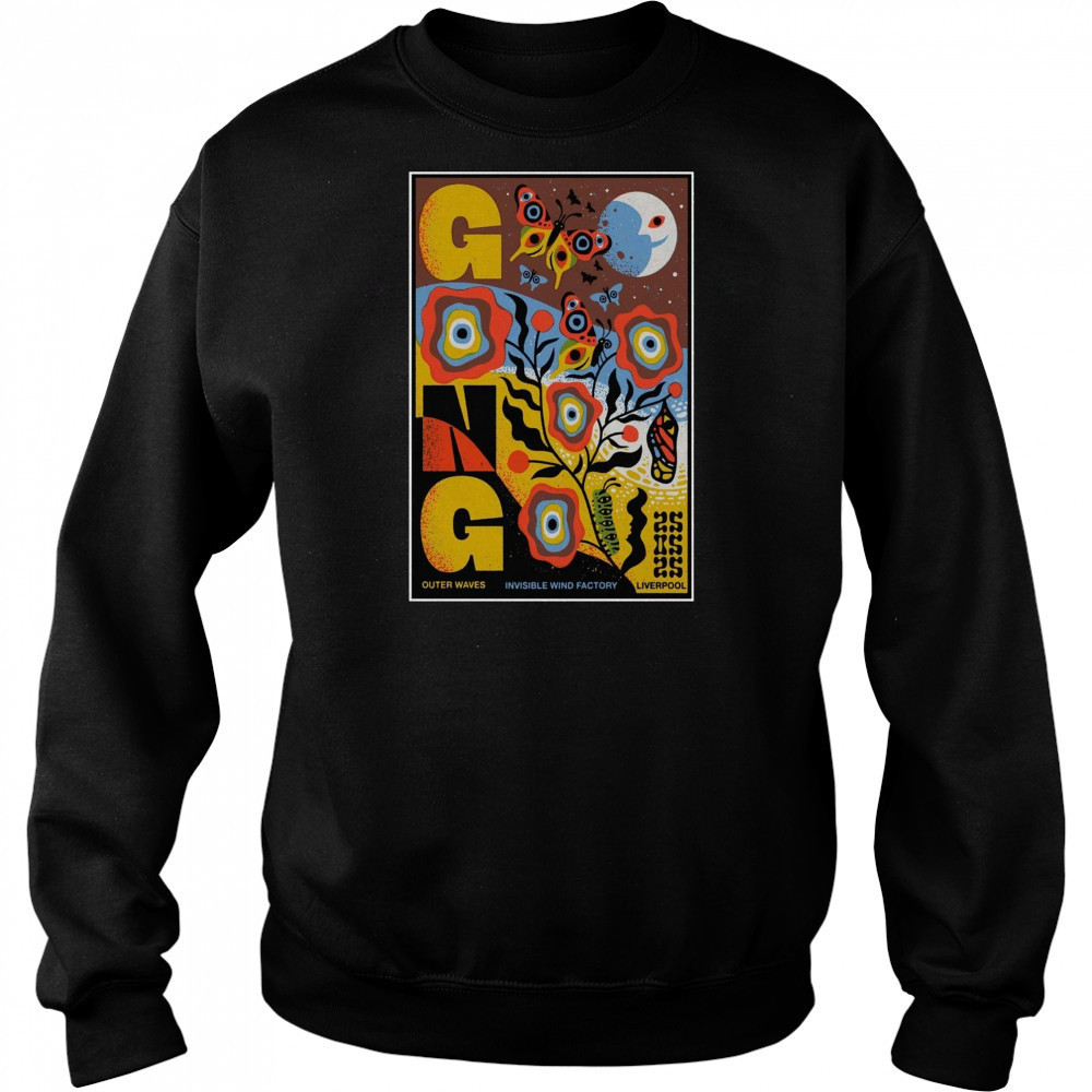 Gong Band Outer Waves May 25 2025 Invisible Wind Factory Liverpool UK Tour t-shirt Hoodie