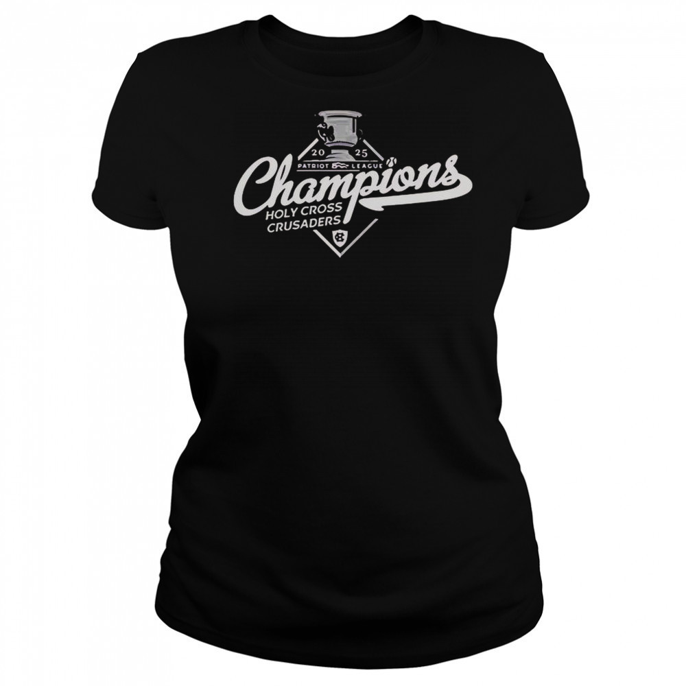 Holy Cross Crusaders 2025 Patriot League Champions Trophy Logo T-Shirt Women's T-shirt