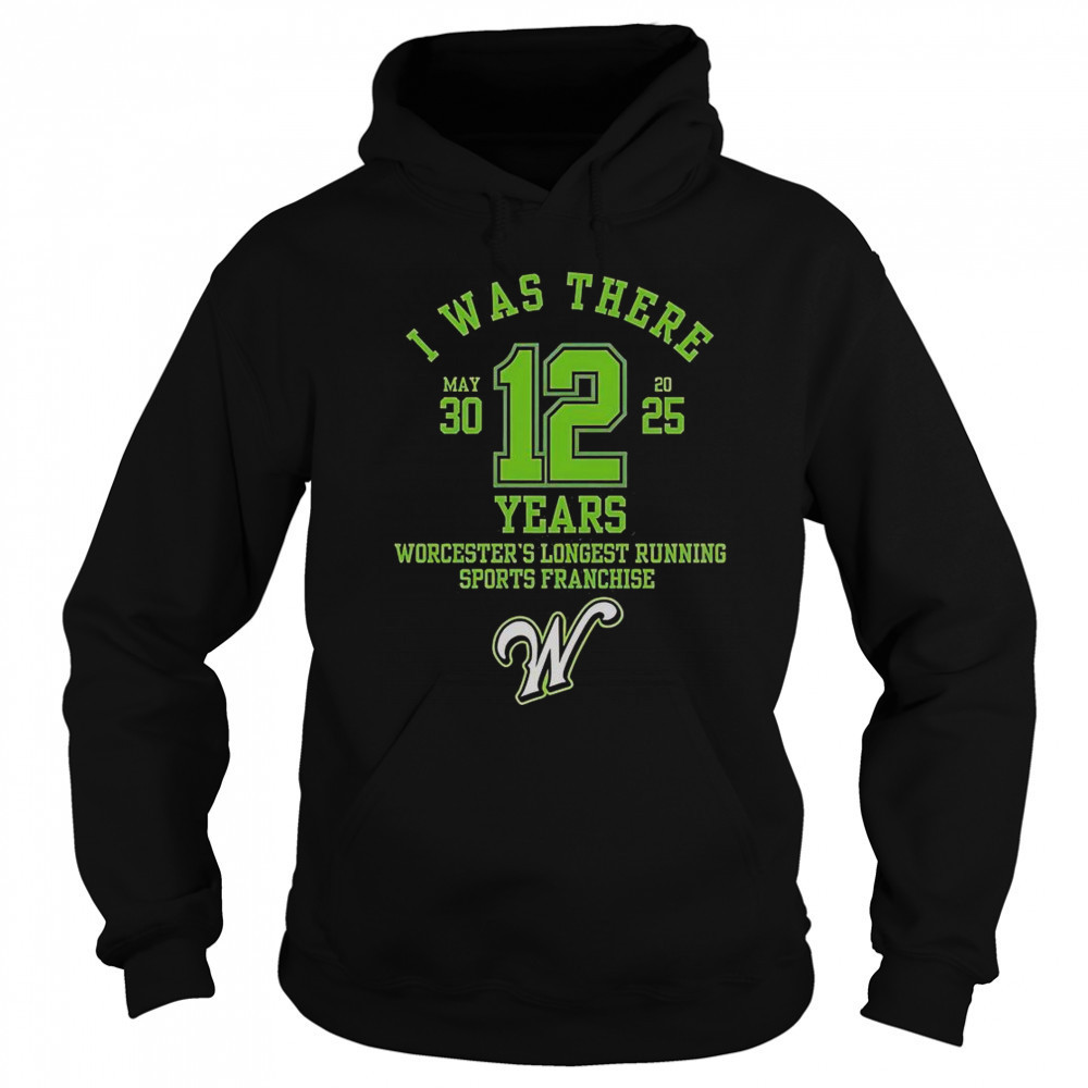 I Was There Worcester’s Longest Running Sports Franchise 12 Years T-Shirt Sweatshirt