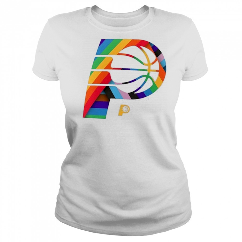 Indiana Pacers Team Logo Pride T-Shirt Women's T-shirt
