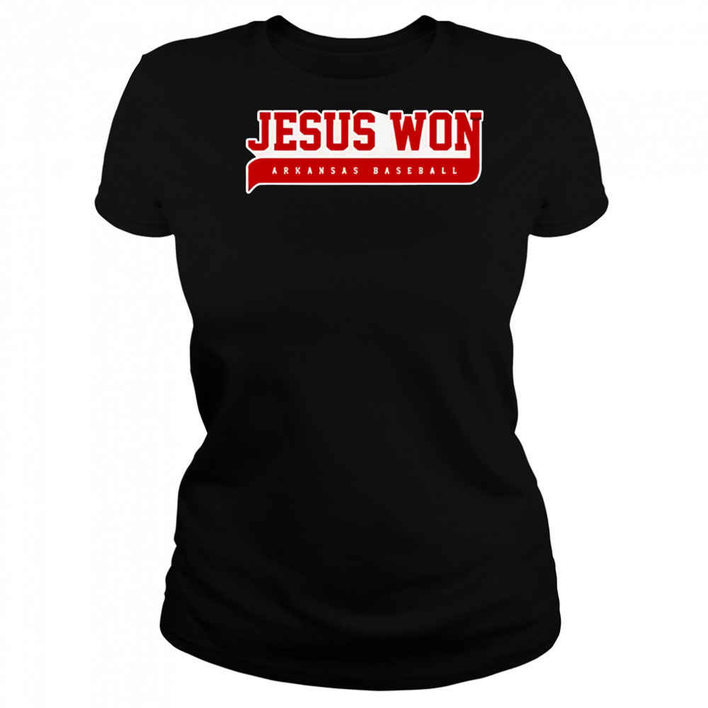 Jesus Won Arkansas Razorbacks 2025 Special shirt Women's T-shirt