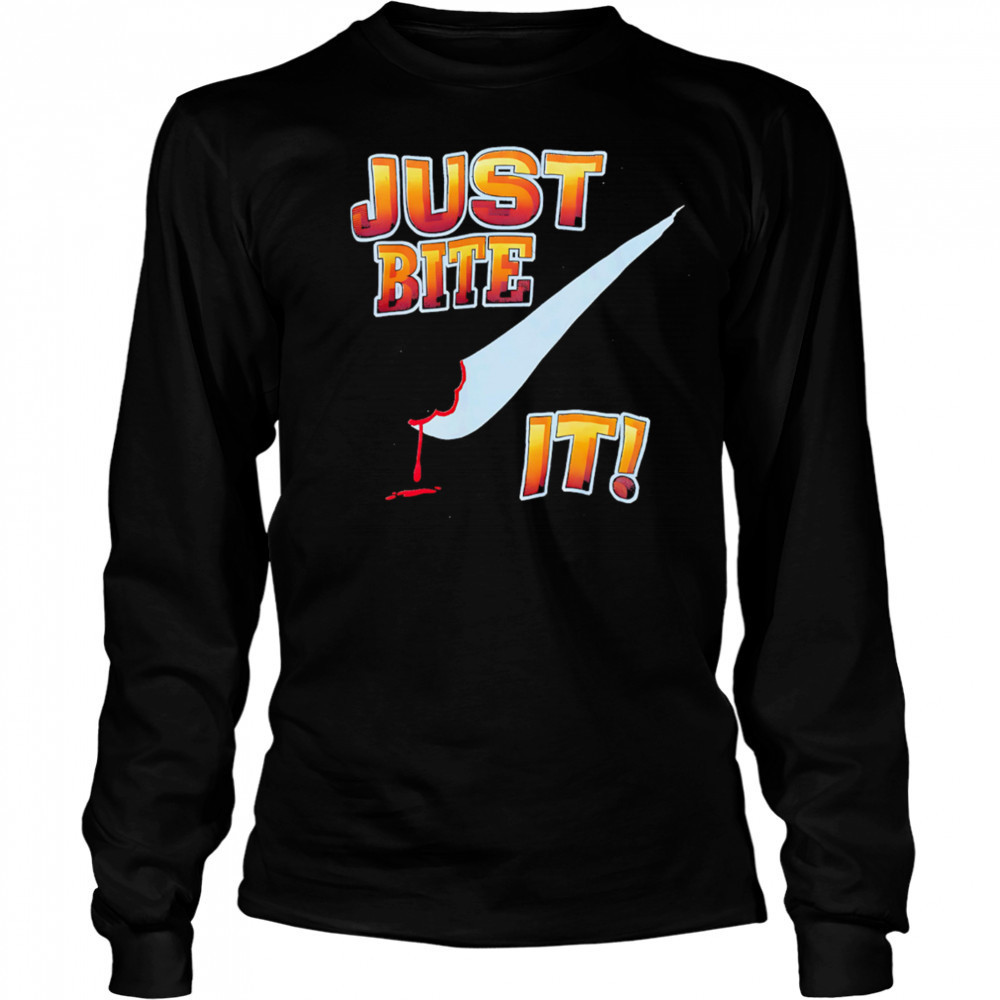 Just Bite It Mike Tyson shirt Long Sleeved