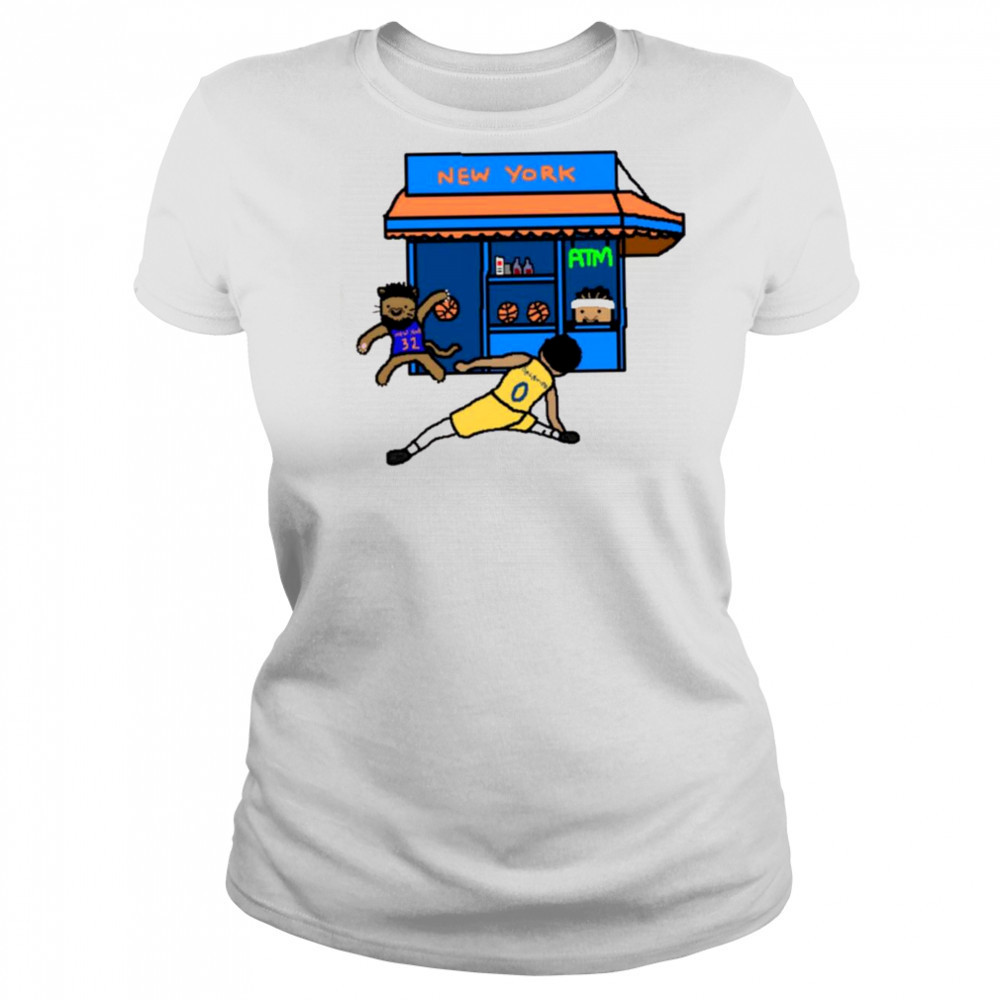 Karl Anthony Towns Bodega KAT vs Tyrese Haliburton cartoon shirt Women's T-shirt