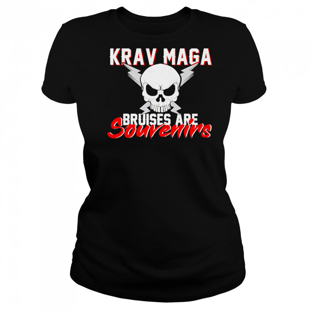 Krav Maga Bruises Are Souvenirs Skull shirt Women's T-shirt