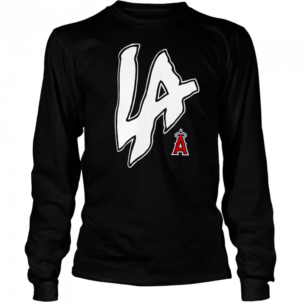 Los Angeles Angels LA design shirt Long Sleeved