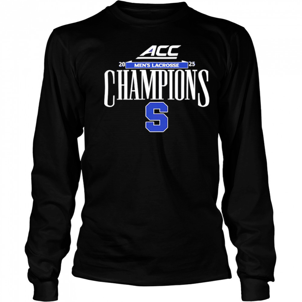 Men’s Lacrosse 2025 ACC Champs Locker Room shirt Long Sleeved