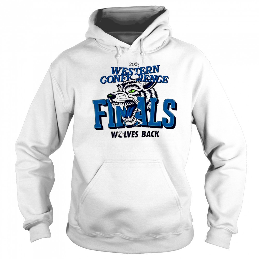 Minnesota Timberwolves 2025 Western Conference Finals Wolves back logo T shirt Sweatshirt