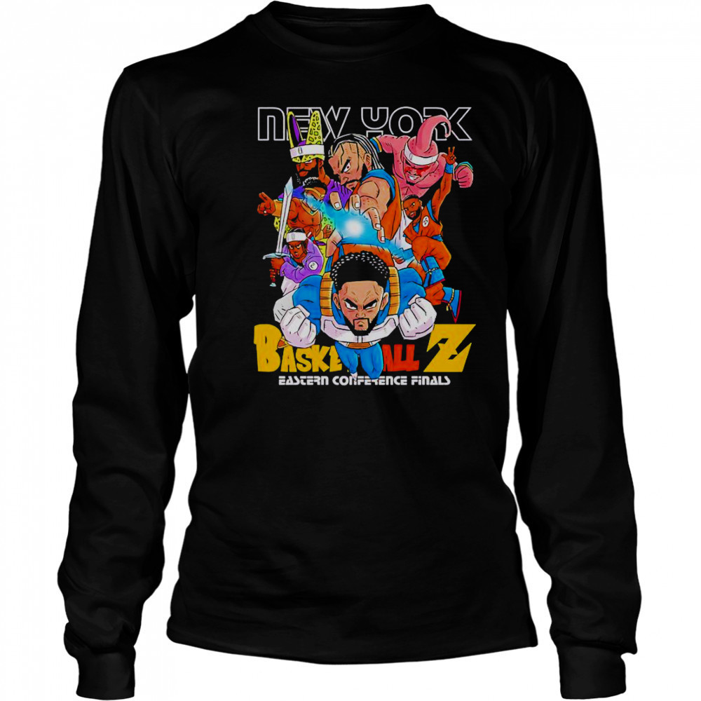 New York Basketball Eastern Conference Finals Dragon Ball T-Shirt Long Sleeved