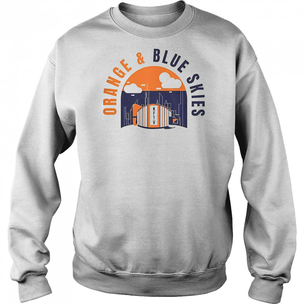 New York Knicks Orange & Blue Skies T-Shirt Hoodie