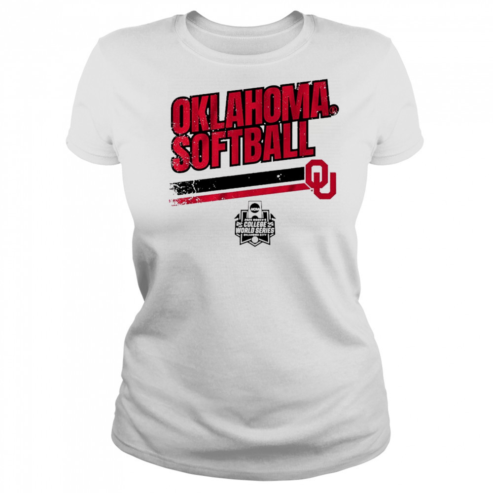 Oklahoma Sooners Softball Women’s College World Series Stripe NCAA 2025 t-shirt Women's T-shirt
