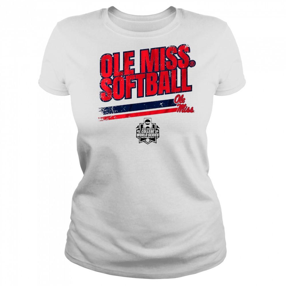 Ole Miss Rebels Softball Women’s College World Series Stripe NCAA 2025 t-shirt Women's T-shirt