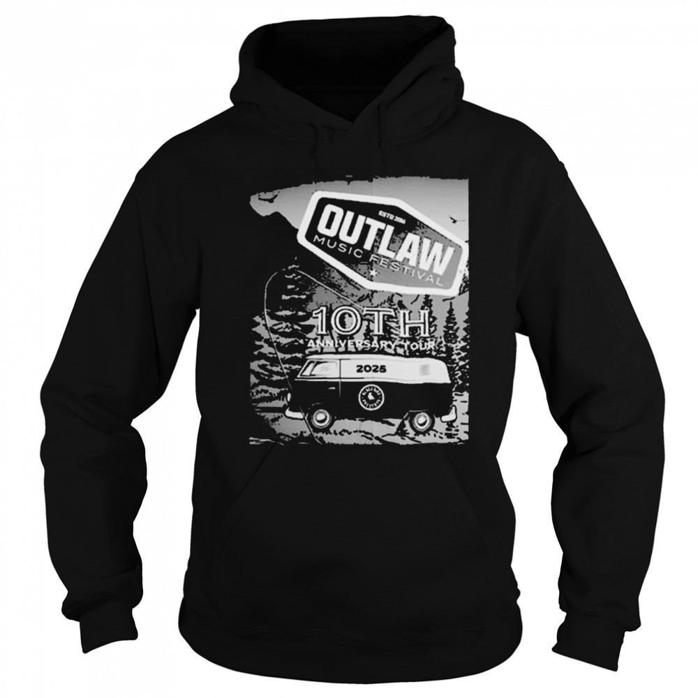 Outlaw Music Festival 10th Anniversary Tour 2025 Show At The Gorge Amphitheatre On May 25 2025 Quincy WA T shirts Sweatshirt