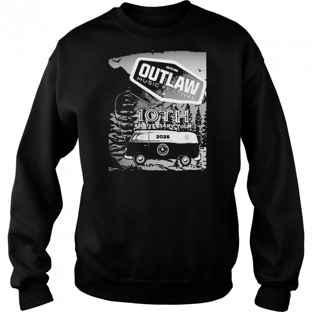 Outlaw Music Festival 10th Anniversary Tour 2025 Show At The Gorge Amphitheatre On May 25 2025 Quincy WA T shirts Hoodie