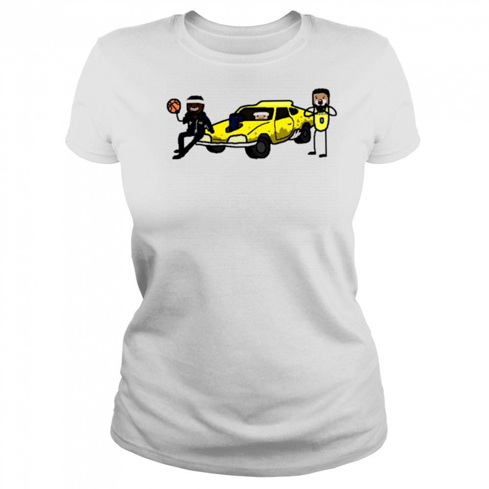 Pacer’s are 6 1 on the road Pacers road Warriors cartoon shirt Women's T-shirt