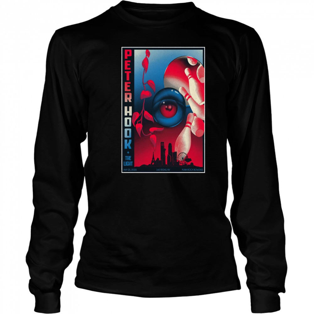 Peter Hook and The Light Punk Rock Bowling Las Vegas NV May 25 2025 Tour t-shirt Long Sleeved