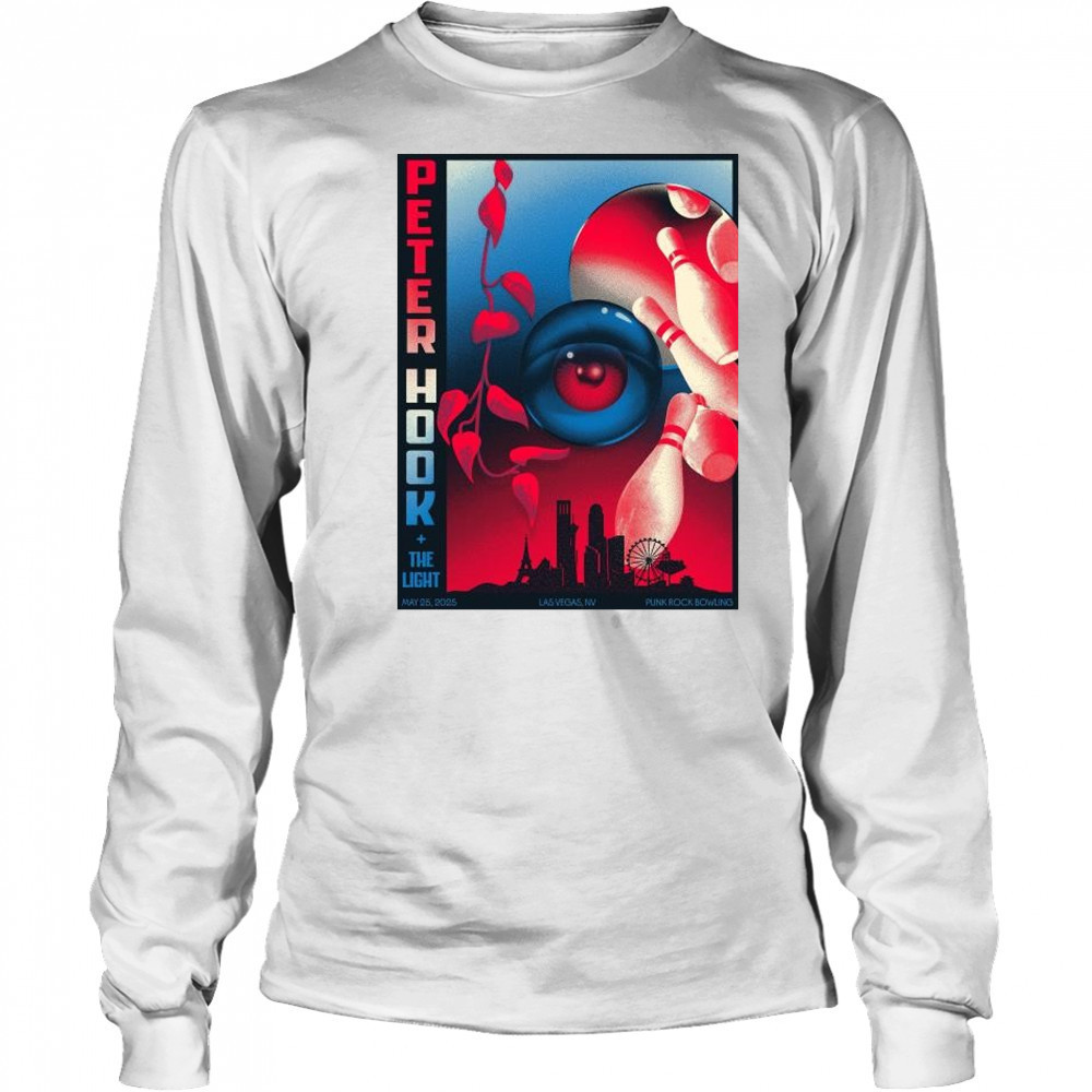 Peter Hook & The Light Punk Rock Bowling Las Vegas NV May 25 2025 Tour t-shirt Long Sleeved