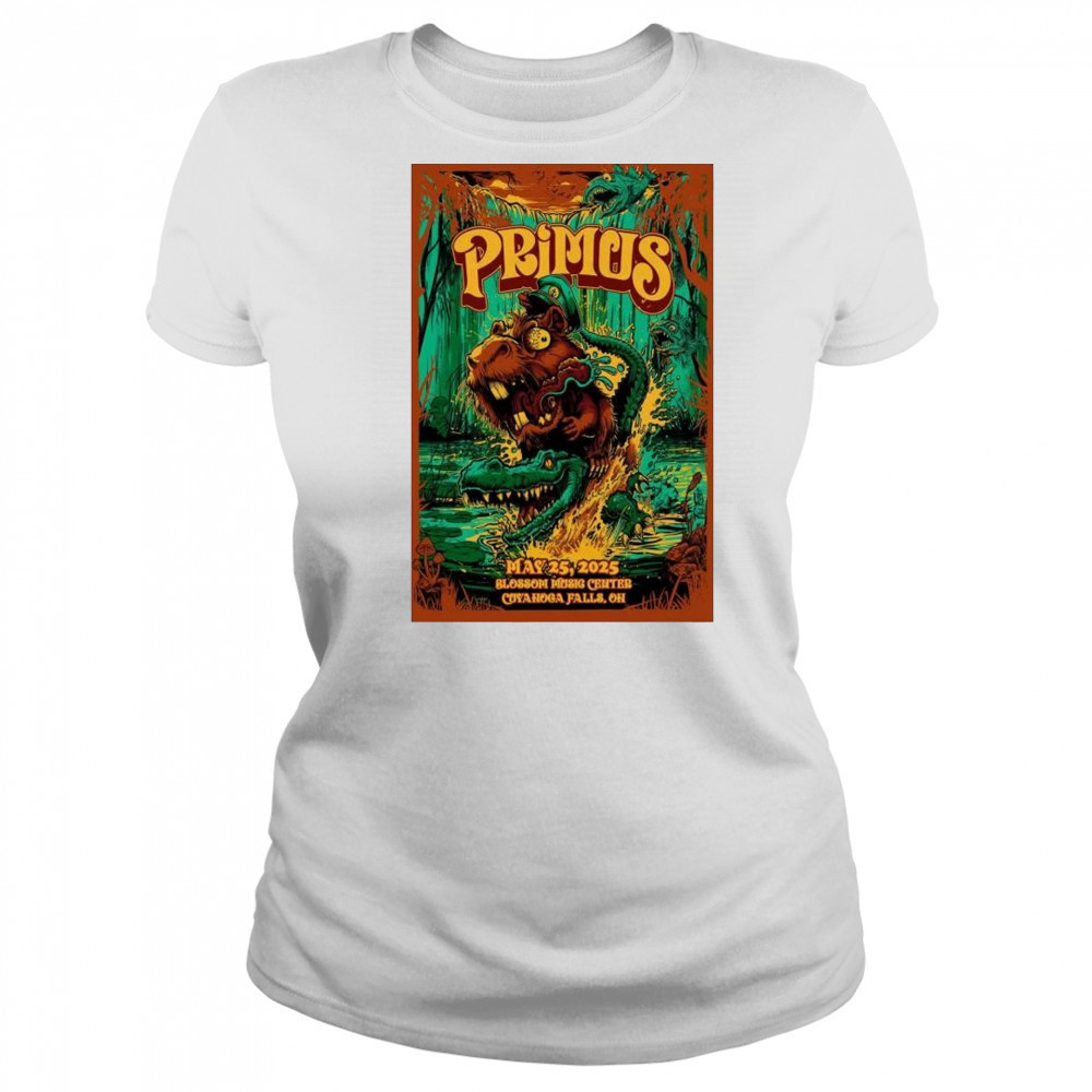 Primus Blossom Music Center Cuyahoga Falls OH May 25 2025 Tour t-shirt Women's T-shirt