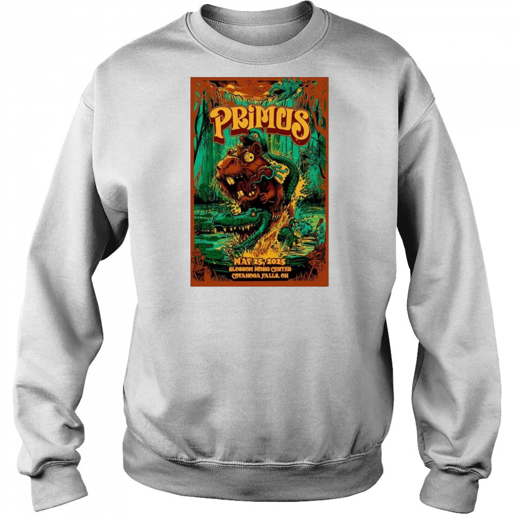 Primus Blossom Music Center Cuyahoga Falls OH May 25 2025 Tour t-shirt Hoodie