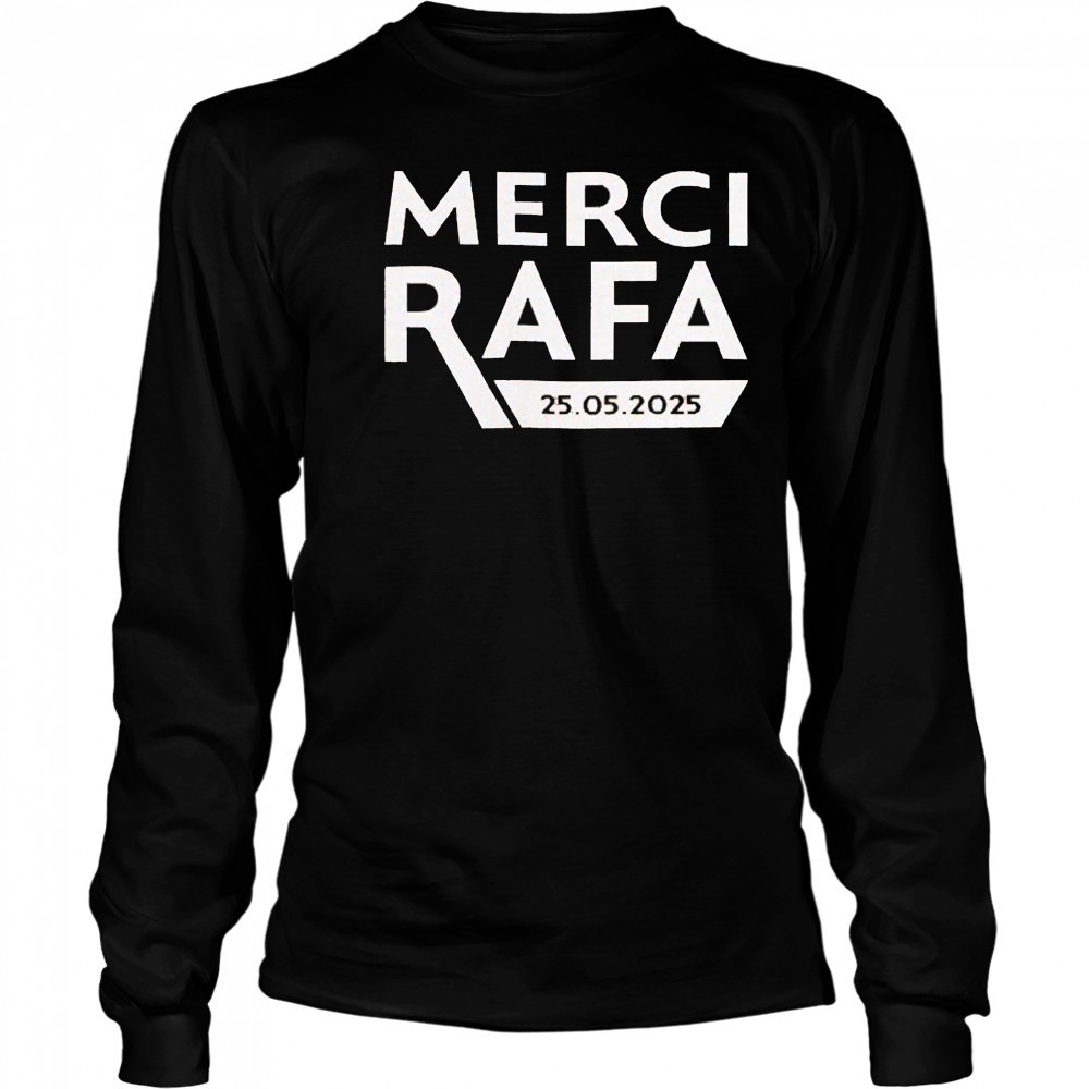 Roland Garros Merci Rafa 25 5 2025 T-shirt Long Sleeved