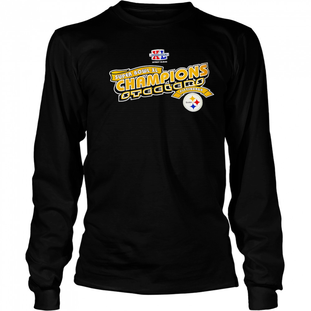 Super Bowl Xl Champions Steelers shirt Long Sleeved