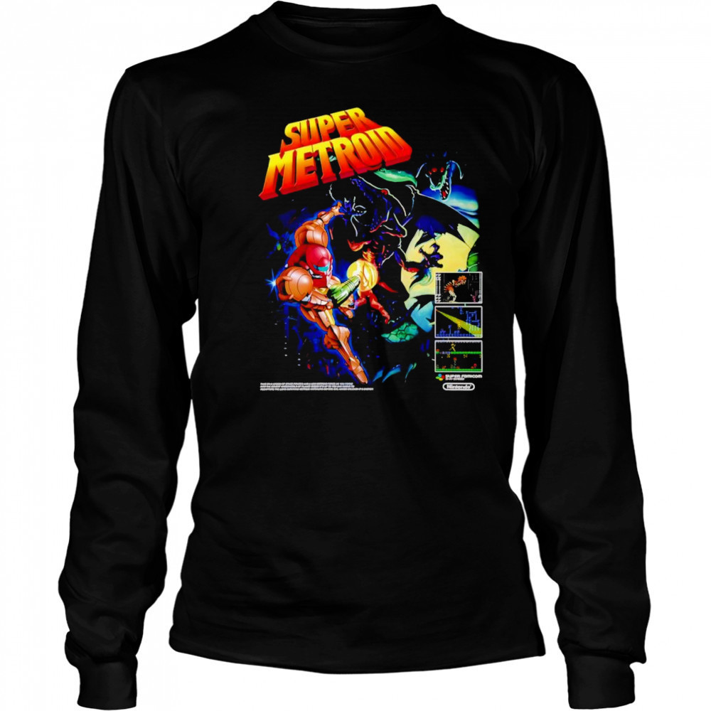 Super Metroid graphic shirt Long Sleeved