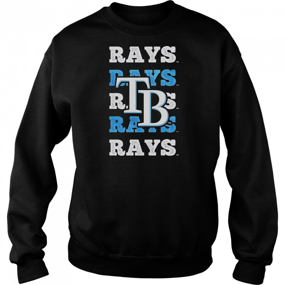 Tampa Bay Rays Logo Repeat T-Shirt Hoodie
