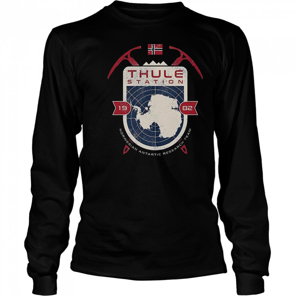 Thule Station 1982 Norwegian Antartic Research Team T-Shirt Long Sleeved