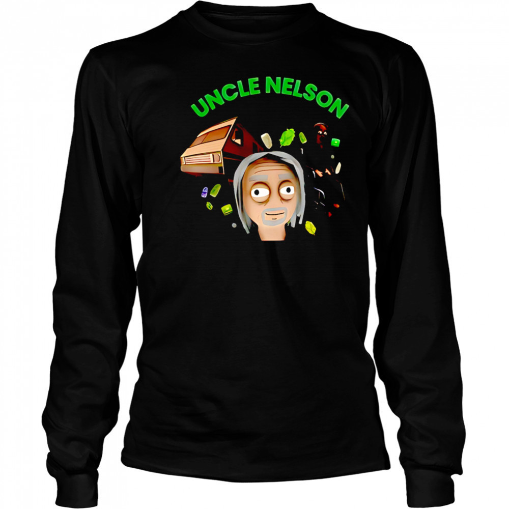 Uncle nelson cartoon shirt Long Sleeved