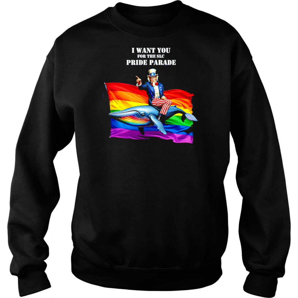 Uncle Sam I Want You For The SLC Pride Parade shirt Hoodie