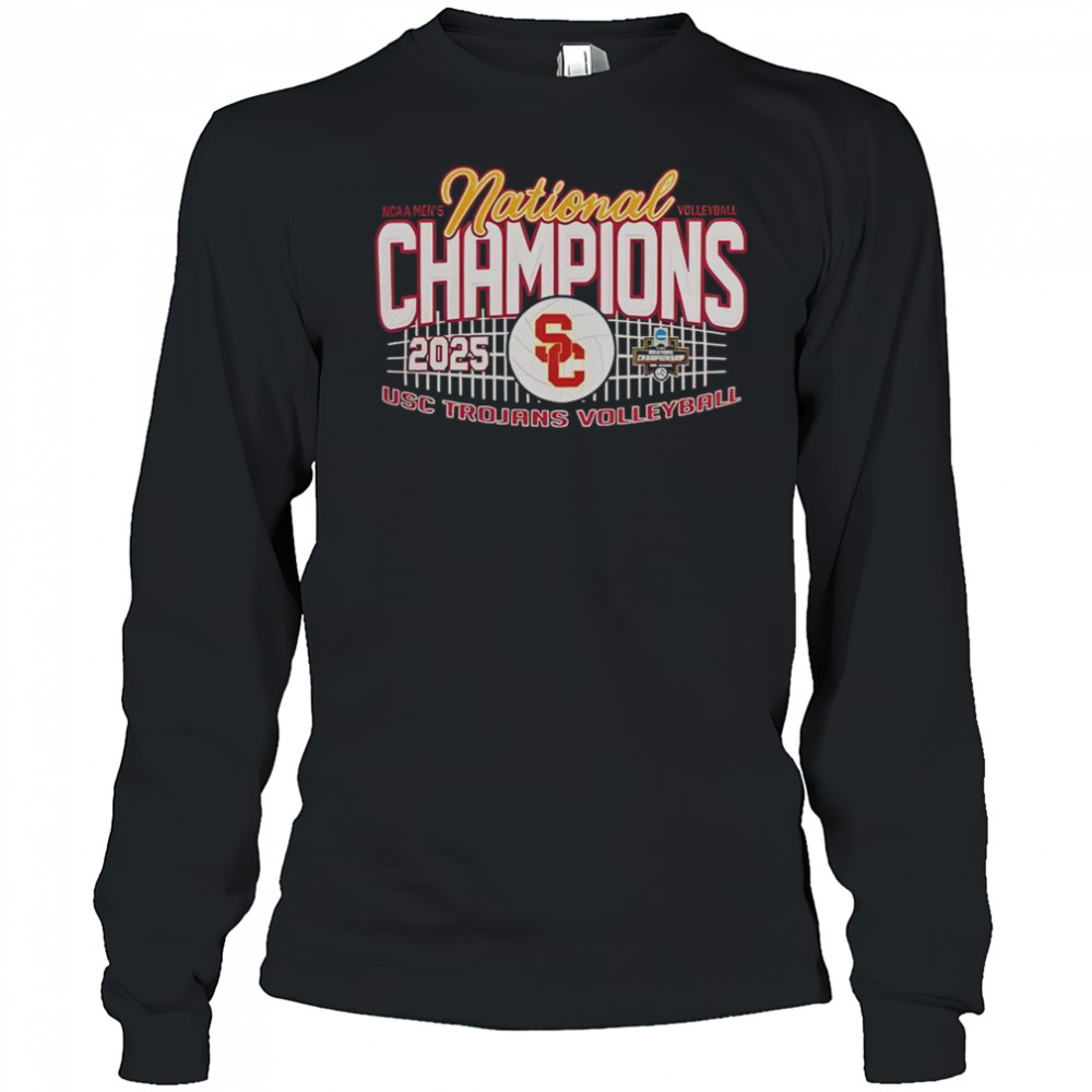 2025 NCAA Men’s Volleyball National Champions USC Trojans T-Shirt Long Sleeved