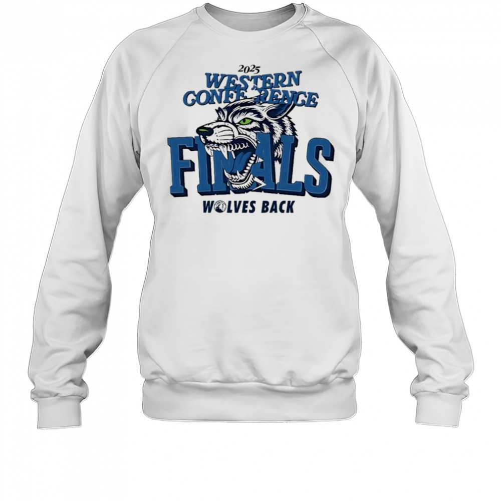 2025 Western Conference Finals Wolves Back Shirt Sweatshirt