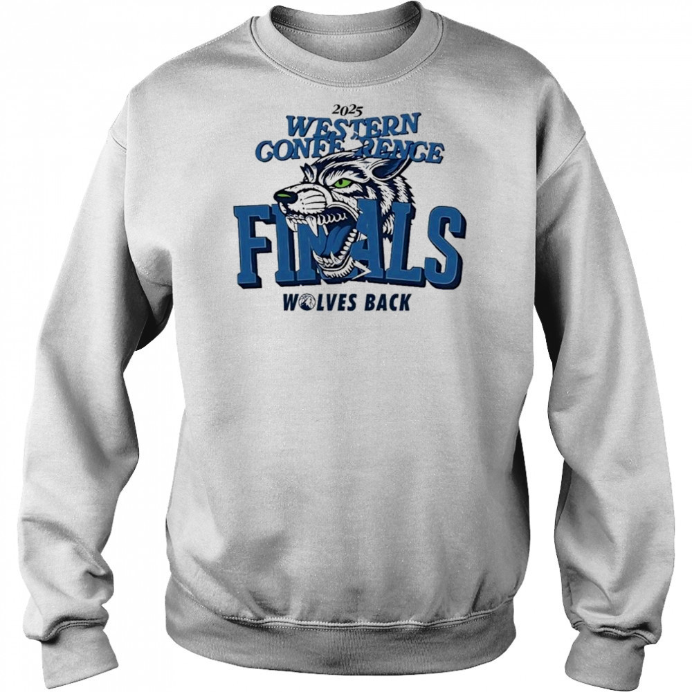 2025 Western Conference Finals Wolves Back Shirt Hoodie