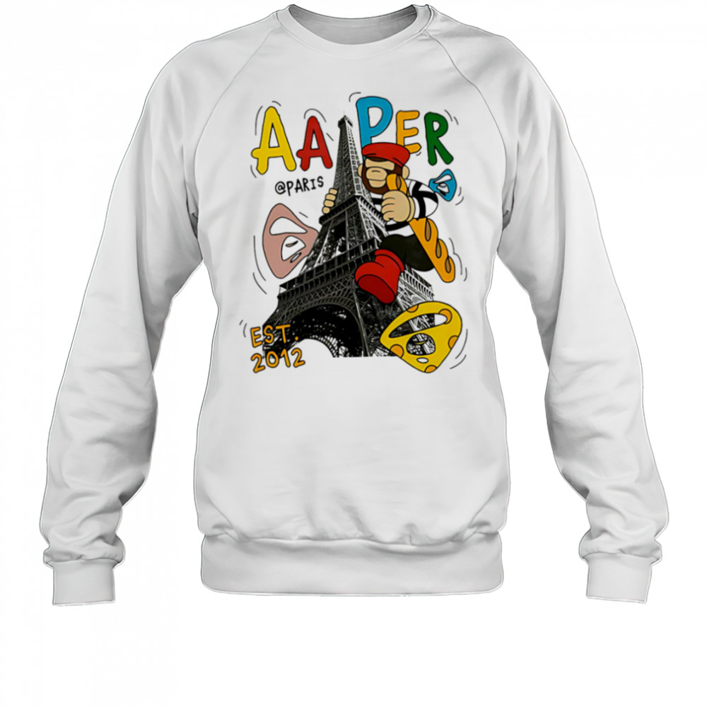 Aape Bathing Ape Eiffel Tower shirt Sweatshirt