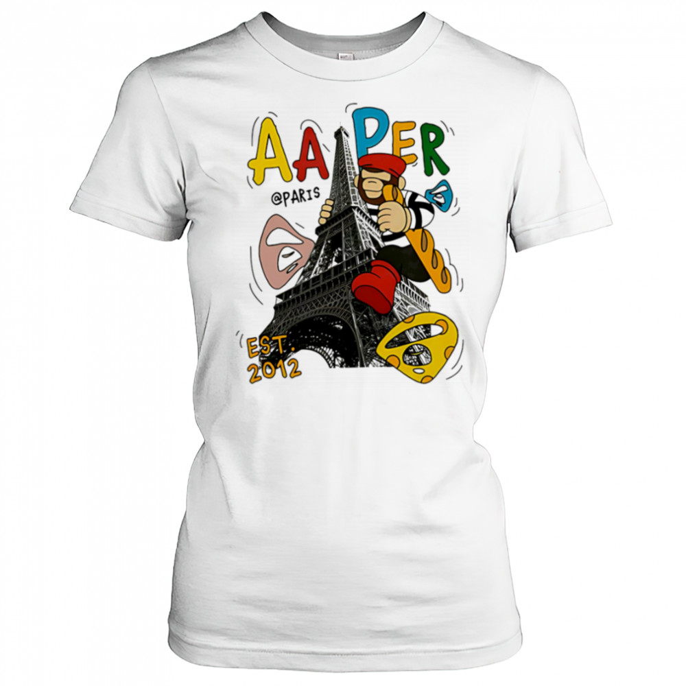Aape Bathing Ape Eiffel Tower shirt Women's T-shirt