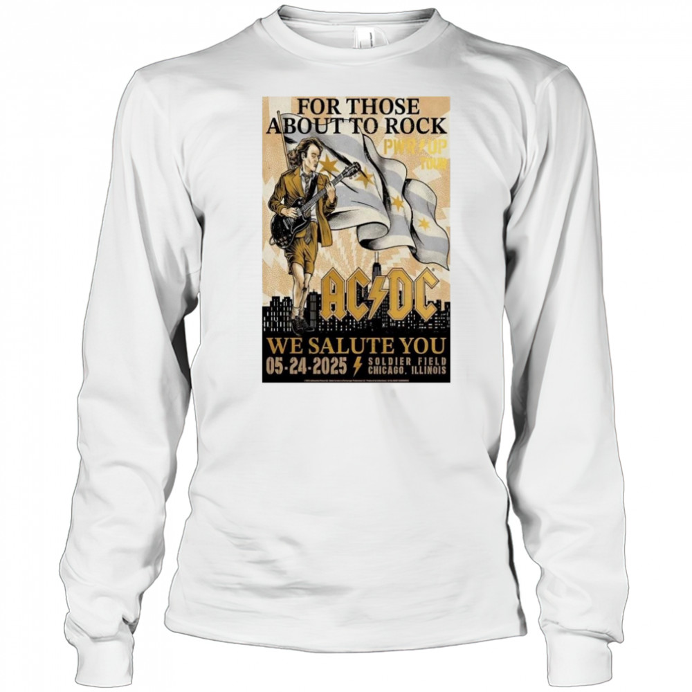 ACDC May 24 2025 Soldier Field Chicago IL Shirt Long Sleeved