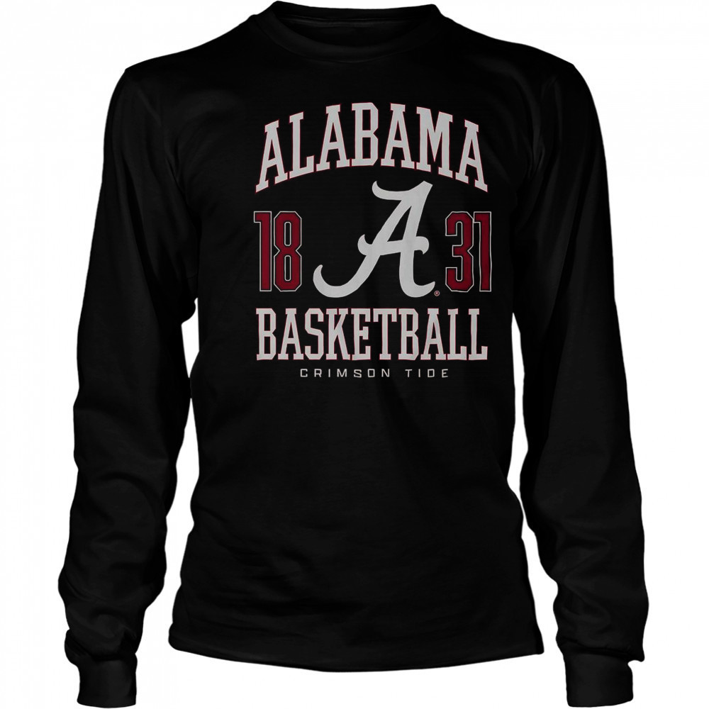 Alabama Crimson Tide Basketball T-Shirt Long Sleeved