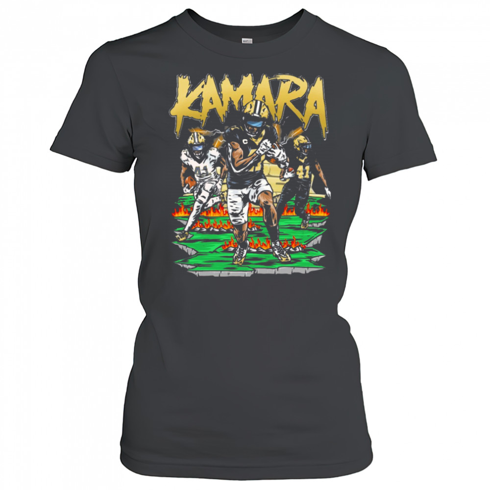 Alvin Kamara New Orleans Saints NFL Football Planet Euphoria Art 2025 t-shirt Women's T-shirt