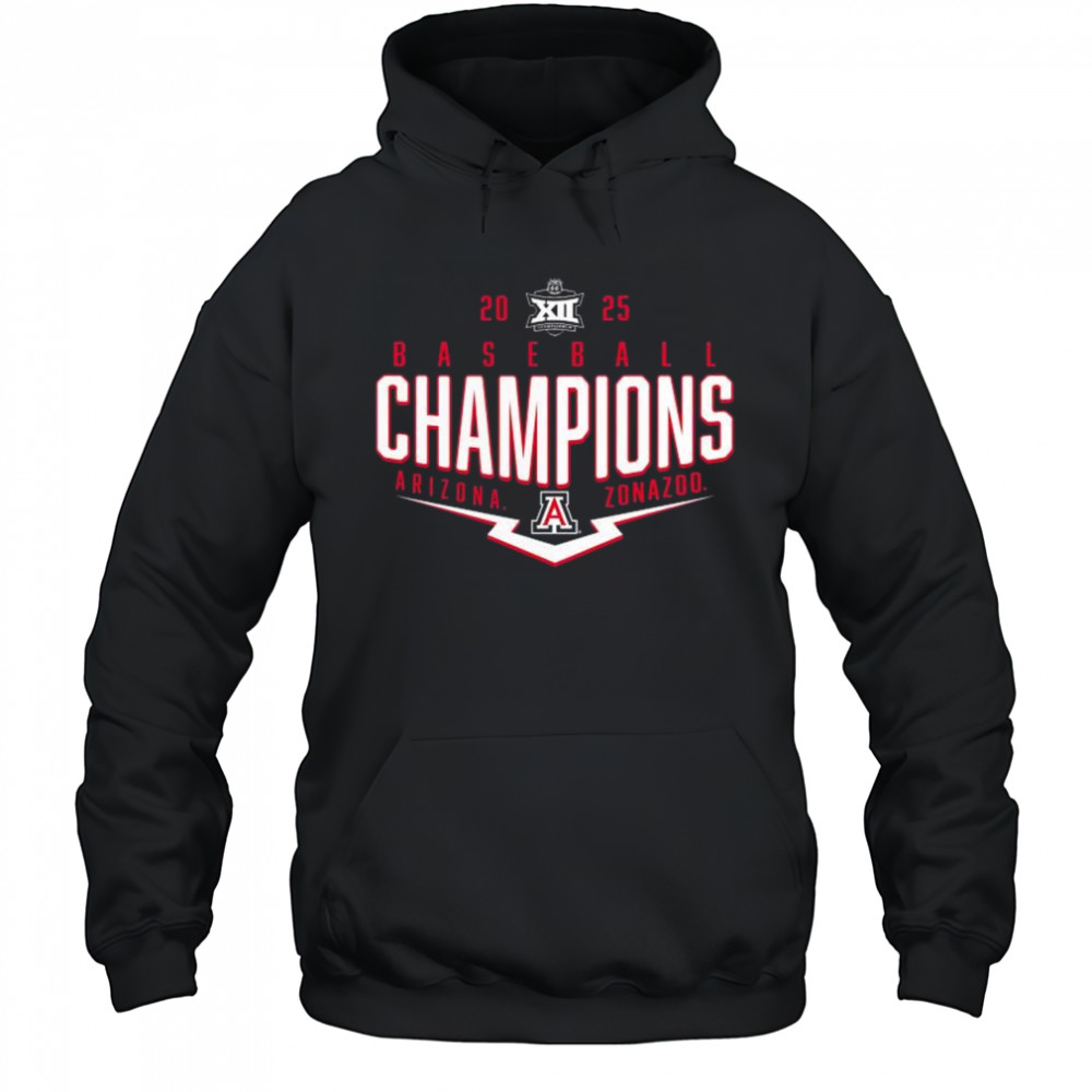 Arizona Wildcats 2025 Big 12 Baseball Conference Tournament Champions Playoff Pitch Zonazoo t-shirt Hoodie