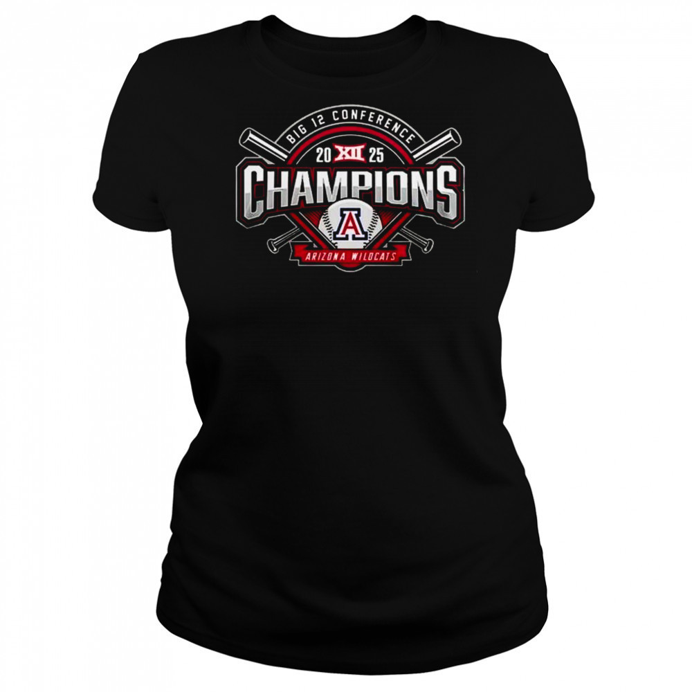 Arizona Wildcats Baseball 2025 Big 12 Conference Champions Shirt Women's T-shirt