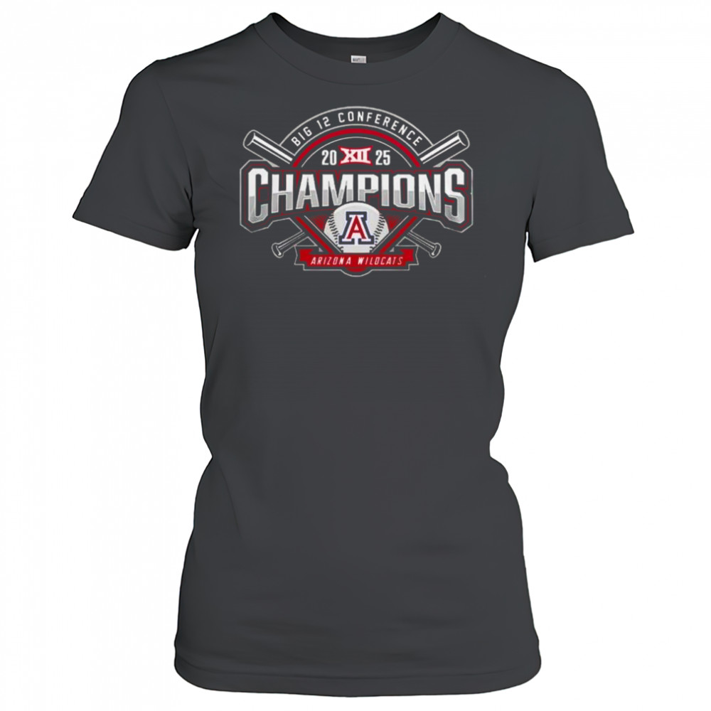 Arizona Wildcats Baseball 2025 Big 12 Conference Champions Shirt Women's T-shirt
