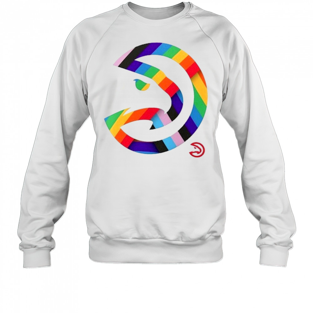 Atlanta Hawks Team Logo Pride T-Shirt Sweatshirt