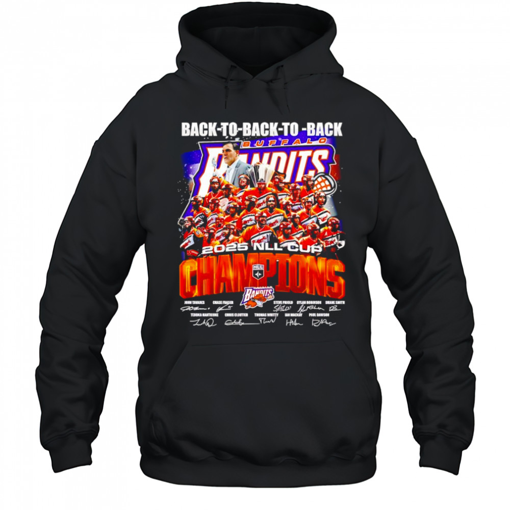 Back to back 2025 NLL Cup Champions Buffalo Bandits shirt Hoodie