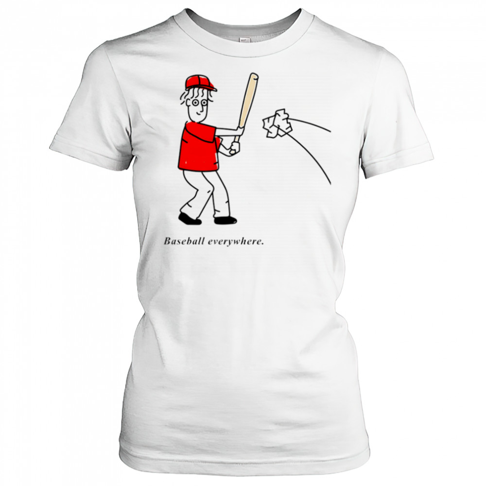 Baseball Everywhere cartoon meme shirt Women's T-shirt